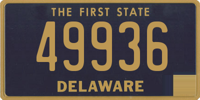 DE license plate 49936