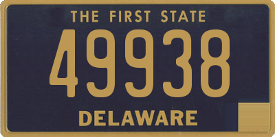 DE license plate 49938