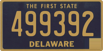 DE license plate 499392