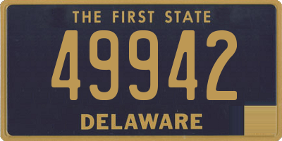 DE license plate 49942