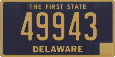 DE license plate 49943