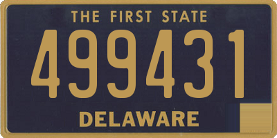 DE license plate 499431