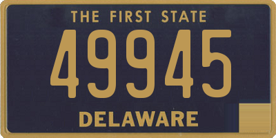 DE license plate 49945