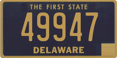 DE license plate 49947