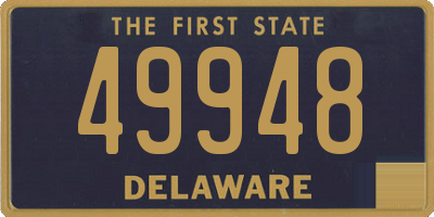 DE license plate 49948