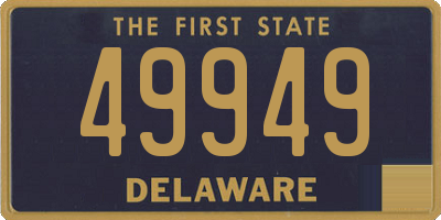 DE license plate 49949