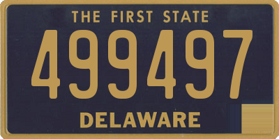 DE license plate 499497