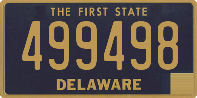 DE license plate 499498