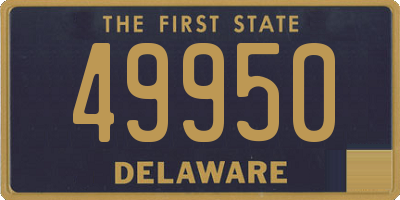 DE license plate 49950