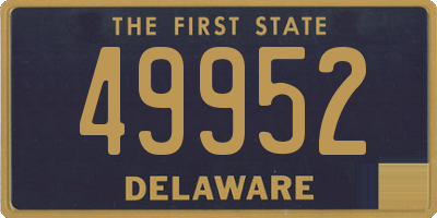 DE license plate 49952