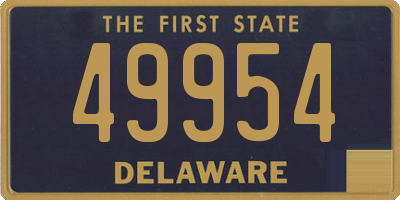 DE license plate 49954