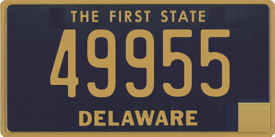 DE license plate 49955