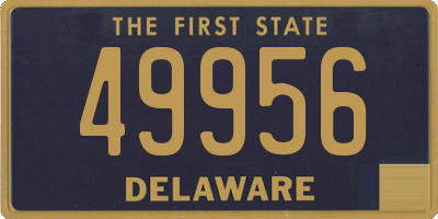 DE license plate 49956