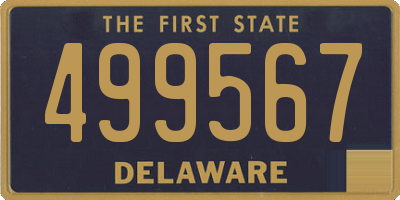 DE license plate 499567