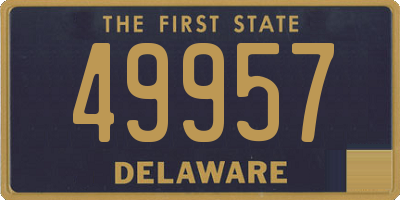 DE license plate 49957