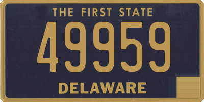 DE license plate 49959