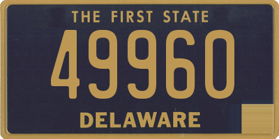 DE license plate 49960