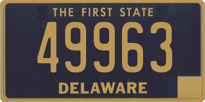 DE license plate 49963