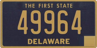 DE license plate 49964