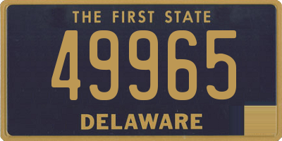 DE license plate 49965