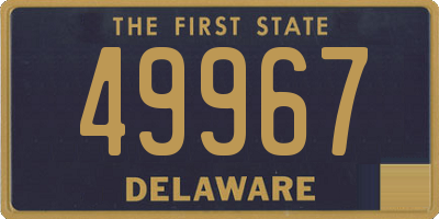 DE license plate 49967