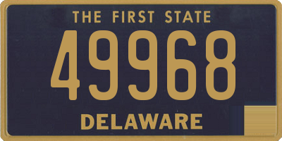 DE license plate 49968