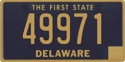 DE license plate 49971