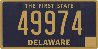 DE license plate 49974