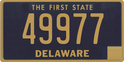 DE license plate 49977