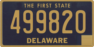 DE license plate 499820