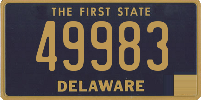 DE license plate 49983