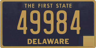 DE license plate 49984