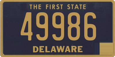 DE license plate 49986