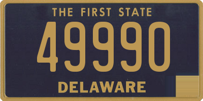 DE license plate 49990