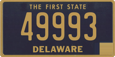 DE license plate 49993