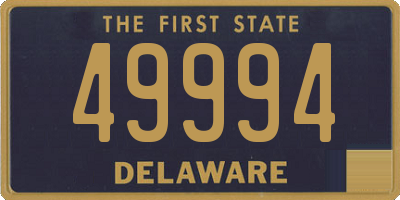 DE license plate 49994