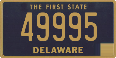 DE license plate 49995