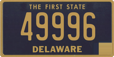 DE license plate 49996