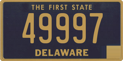 DE license plate 49997