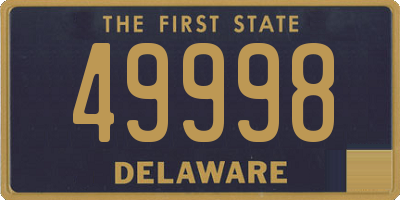 DE license plate 49998