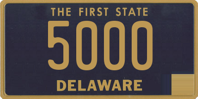 DE license plate 5000