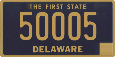 DE license plate 50005