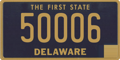 DE license plate 50006