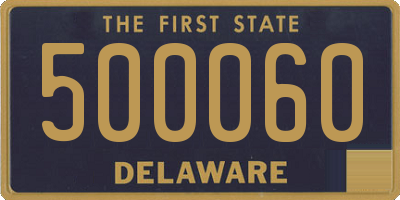 DE license plate 500060