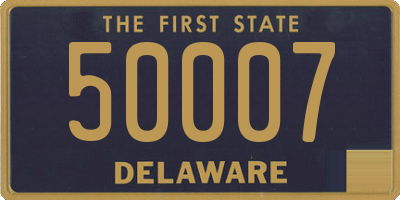 DE license plate 50007