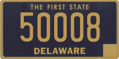 DE license plate 50008