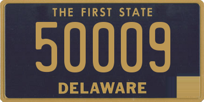 DE license plate 50009