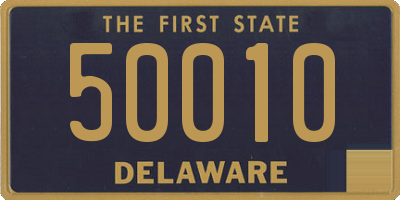 DE license plate 50010