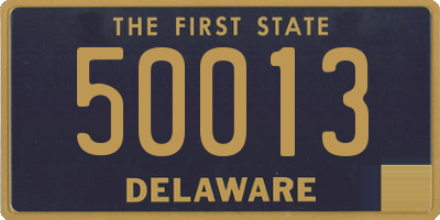 DE license plate 50013