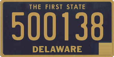 DE license plate 500138
